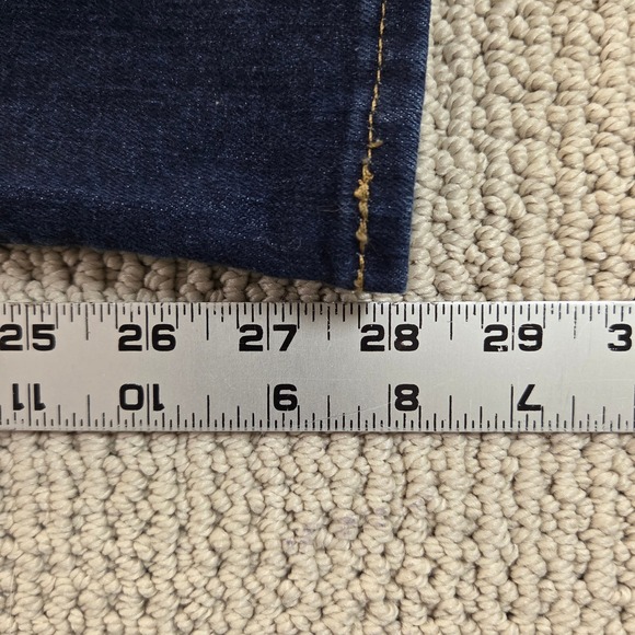 Signature by Levi Strauss & Co. Mid-Rise Bootcut Dark Wash Denim Jeans 35x28 - Picture 5 of 6